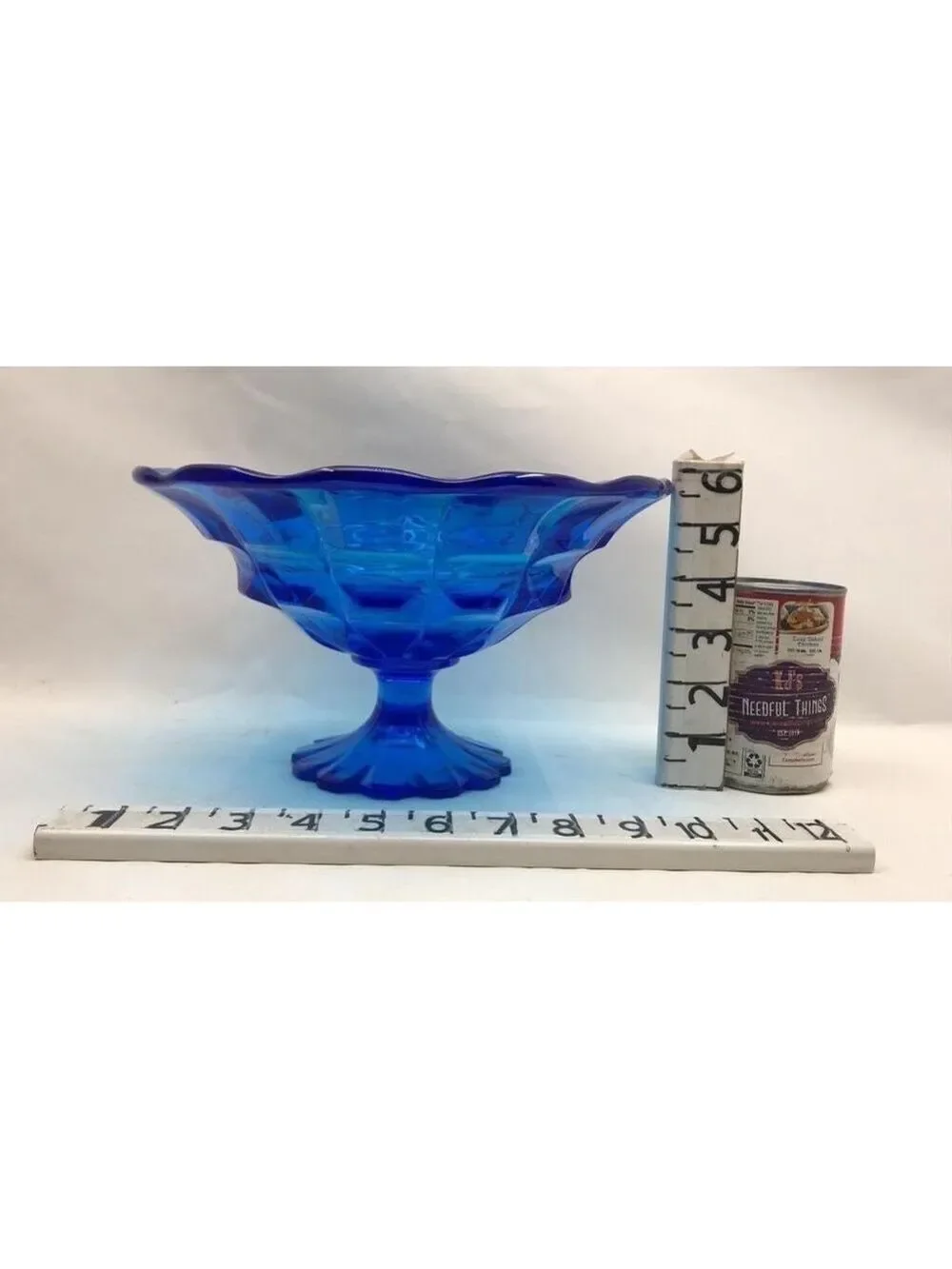 Fenton Blue Glass Bowl, Authentic